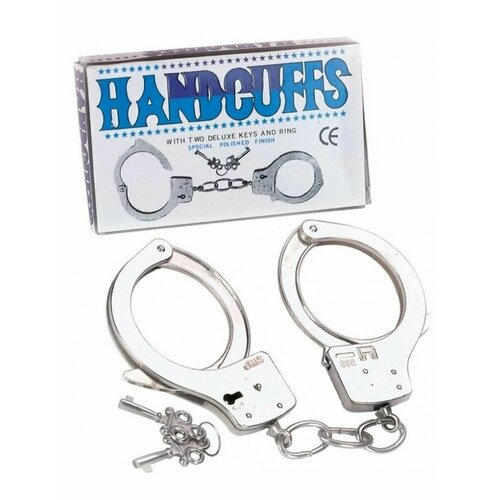 наручники металлические в коробке Наручники детские металлические игрушечные