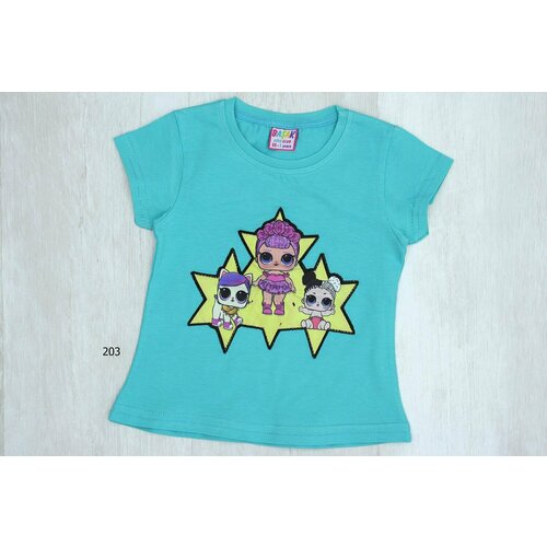 фото Футболка basak, размер 92, голубой