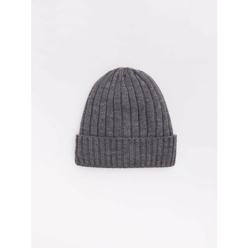 фото Шапка бини zolla, размер 54-58, серый