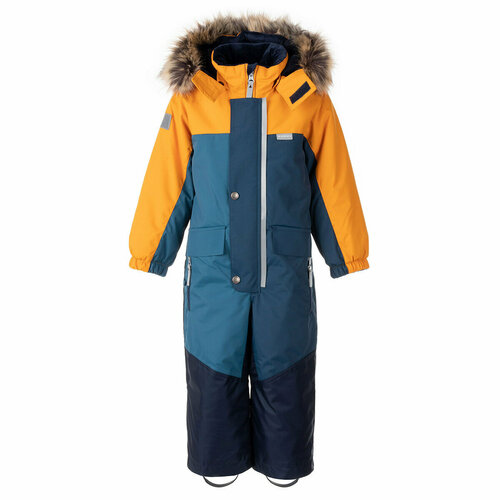 фото Комбинезон kerry trio k23427, размер 116, синий, желтый