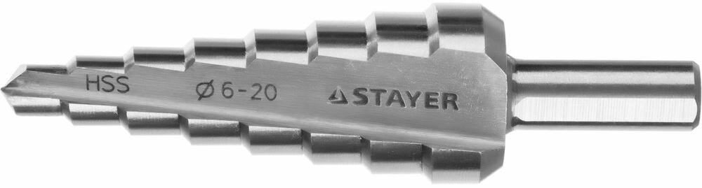 Сверло по металлу STAYER hss 6-20 мм