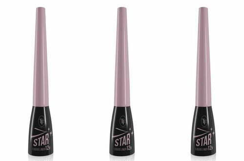 TF cosmetics Подводка для глаз Star, Черный, 5 мл, 3 шт