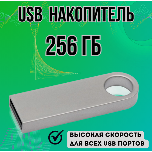 Флеш-накопитель USB 256 Гб, металлический корпус