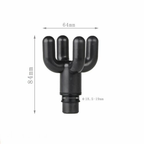 Насадка в виде двойной буквы U для перкуссионного вибро массажера Phoenix, Muscle gun, massage gun, booster, xiaomi (1 штука)