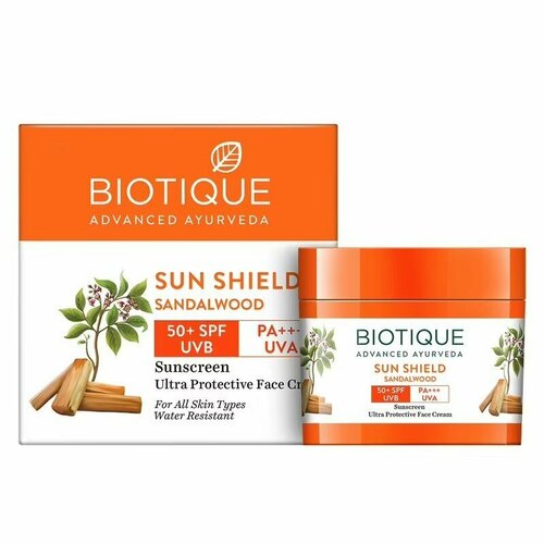 Крем солнцезащитный для лица SPF30 Биотик (Sun Shiled cream Biotique), 50 грамм