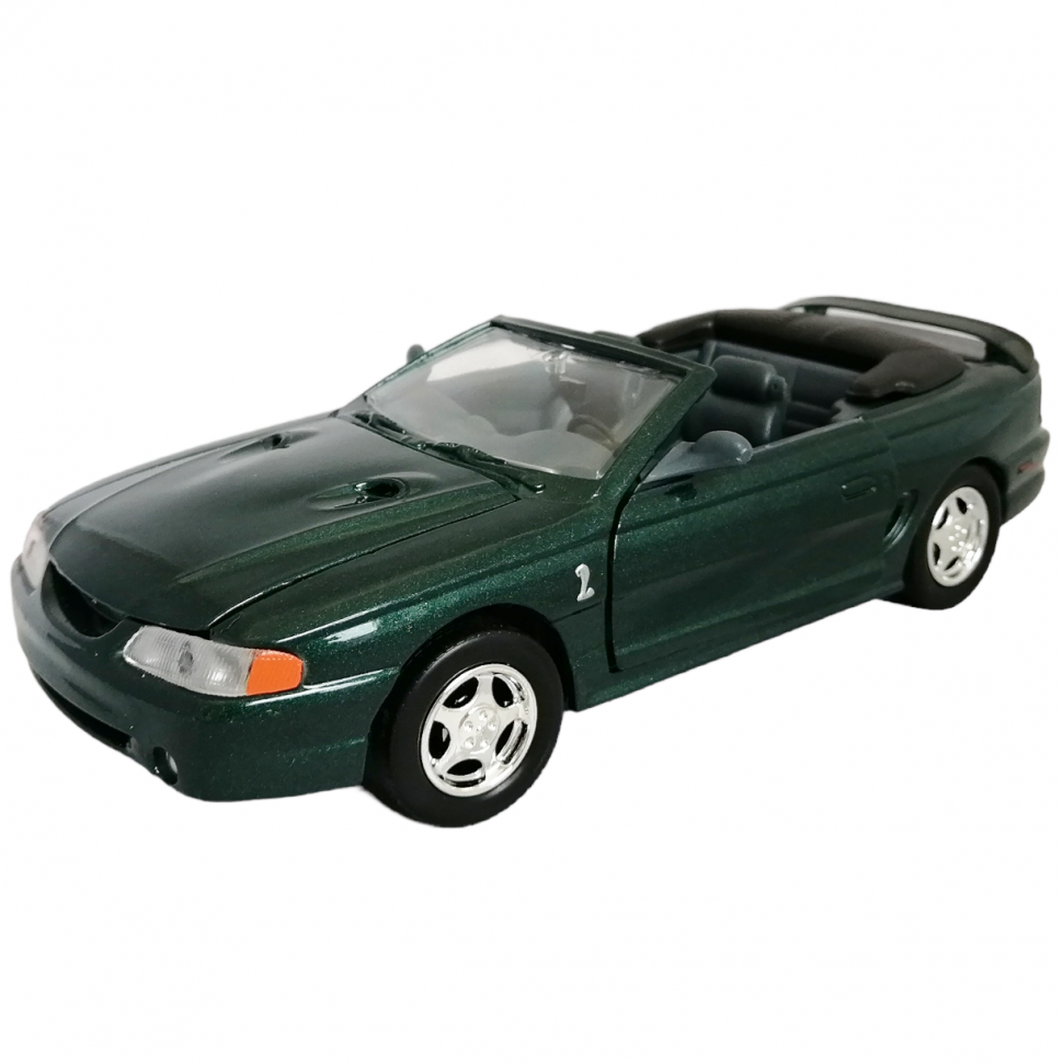 Ford 1998 Mustang Convertible 1:24 коллекционная металлическая модель автомобиля MotorMax 73209 green