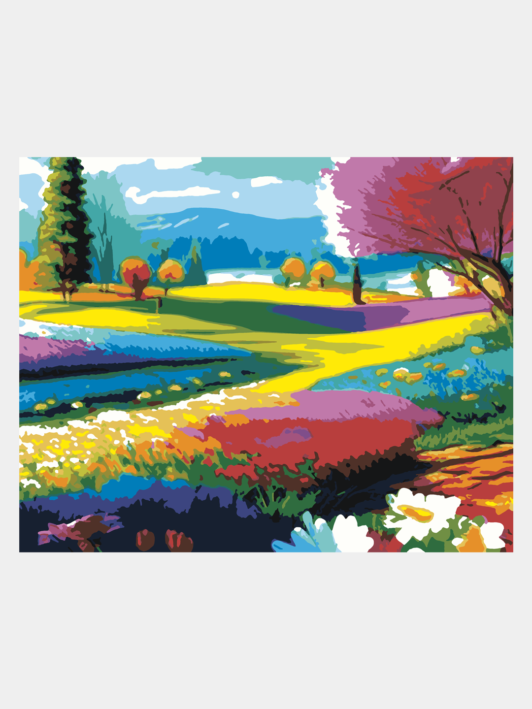 Картина по номерам Selfica "Весна в долине" 40х50см.