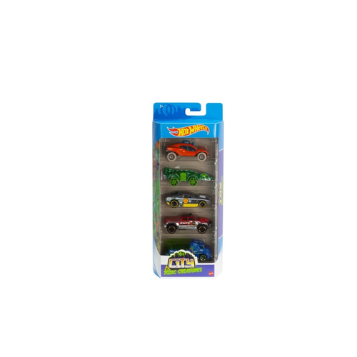 Подарочный набор Hot Wheels из 5 машинок City Toxic Creatures GTN46 машины mattel hot wheels базовые машинки 2 шт