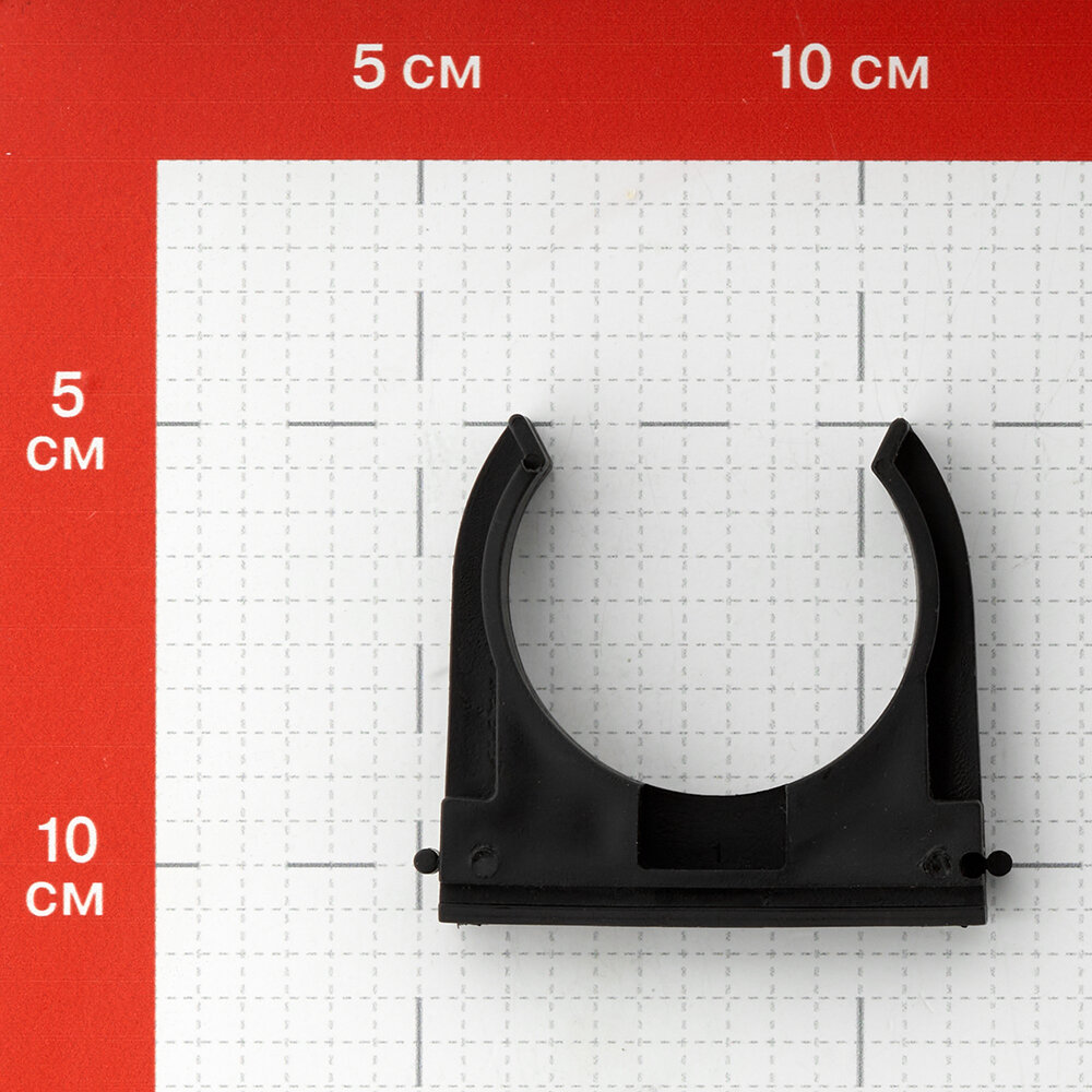 Крепеж-клипса для труб 50 мм Greenel (GE50145-05) черная (20 шт.)