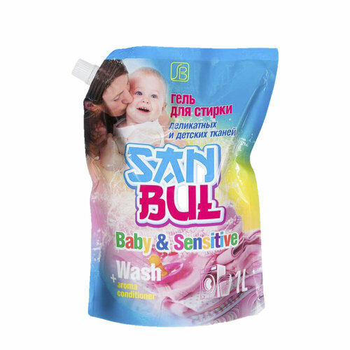 SANBUL Гель для деликатной стирки детского белья и вещей 1000 мл