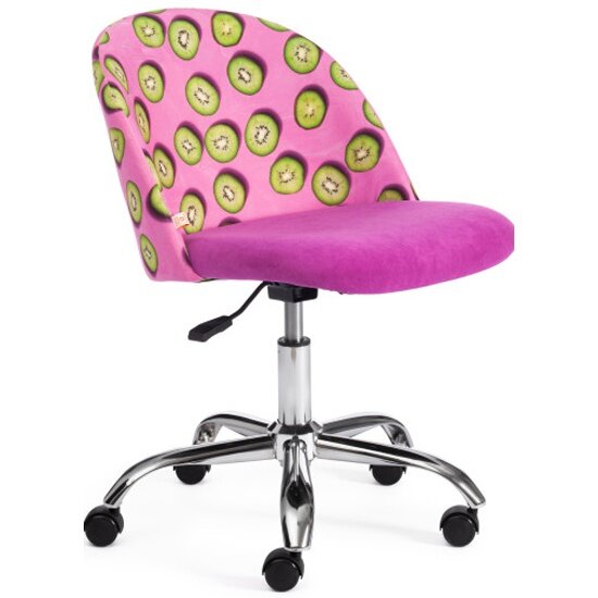 Компьютерное кресло Tetchair MELODY ткань/флок, фиолетовый, Botanica 06 kiwi/138
