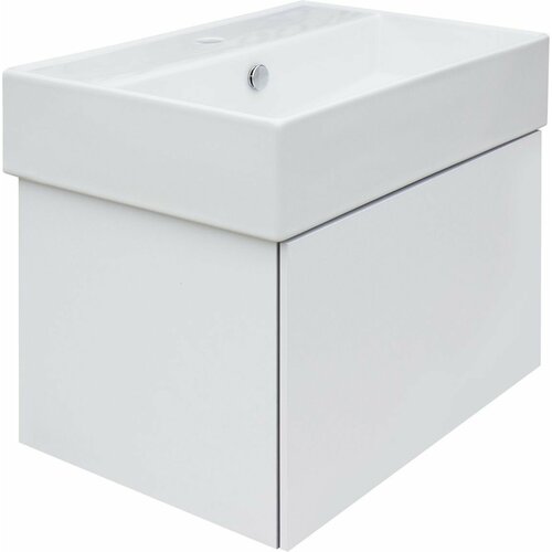 Тумба под раковину навесная SANITA Luxe Novel NVLSLCW60012W1 57x35x40 см белая