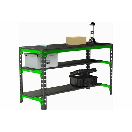 Металлический стол Metalex 750x1000x400 (две полки) SMMPII751040