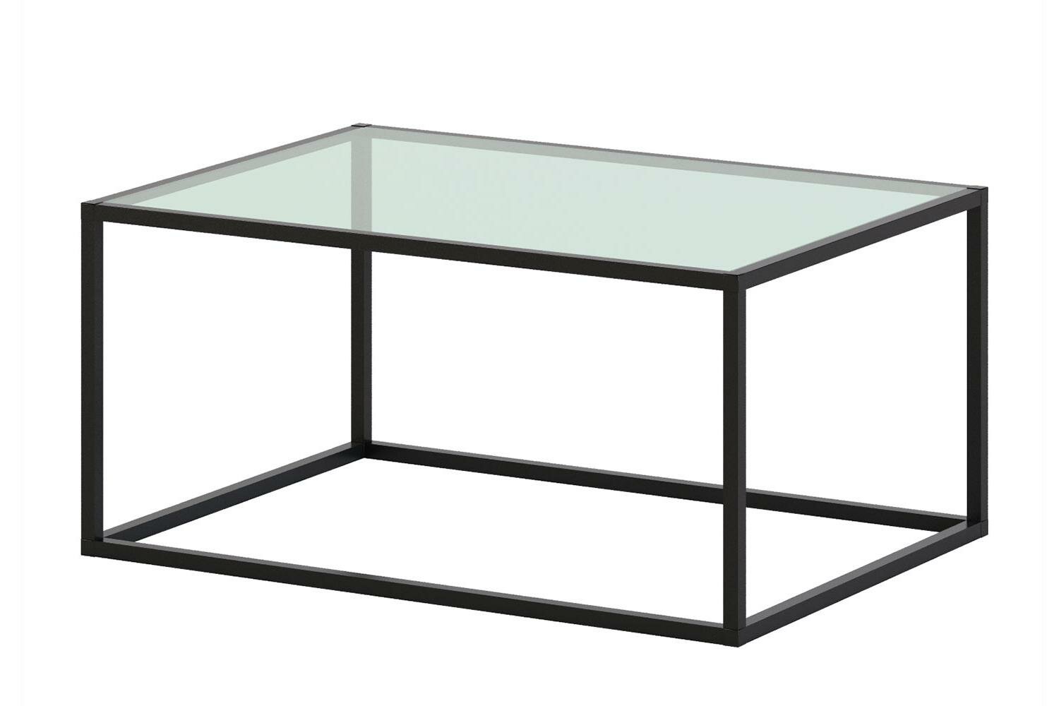 Журнальный стол Hoff LSS напольный 941х488х488 алюминий закалённое стекло цвет чёрный муар