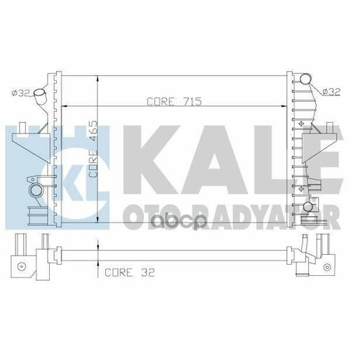 Радиатор Двигателя KALE арт. 354000