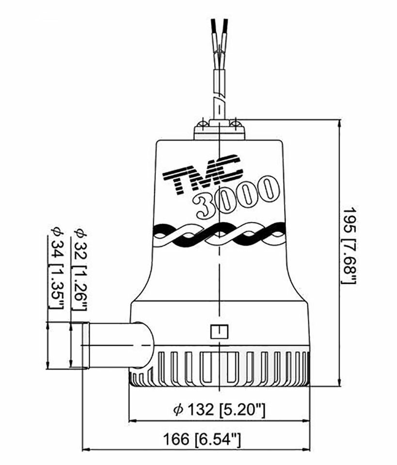 Трюмная помпа "ТМС 3000", 12 В (10014904)