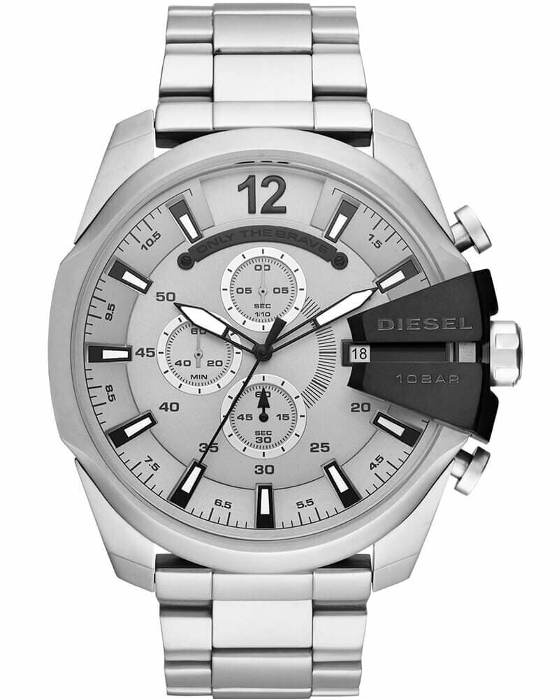 Наручные часы DIESEL Mega Chief, серебряный — фото 1