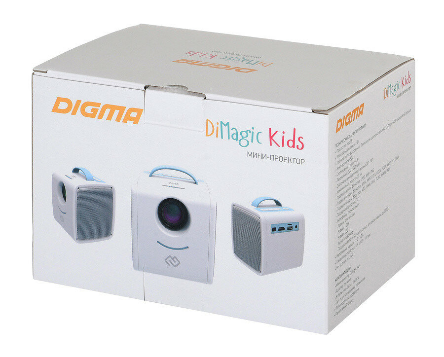 Проектор DIGMA DiMagic Kids 320x240 500:1 30 лм LCD 042 кг