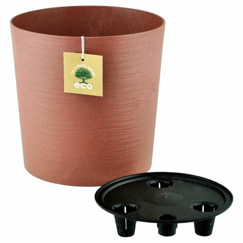 Кашпо цилиндр ЭКО 17см х 16,5см/ 3,3л/ Гранит