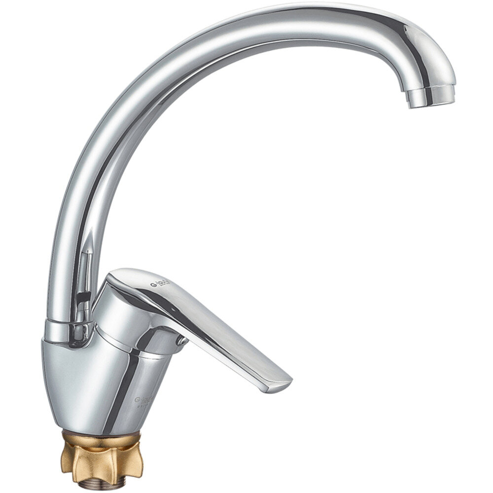 Смеситель однорукий для кухни с поворотным изливом G-lauf (8G4-A182)