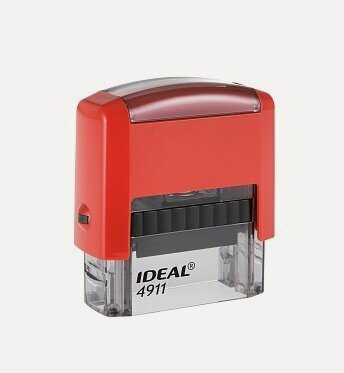 Изображение товара Ideal 4911 автоматическая оснастка для штампа 38х14 мм (красная)
