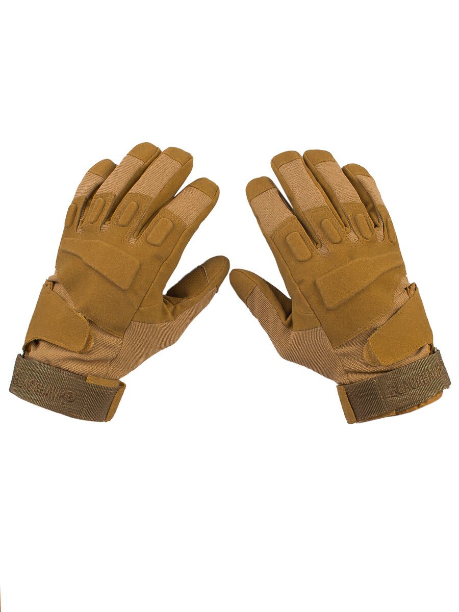 фото Перчатки тактические 2 застежки мягкие закрытые цвет койот (coyote)