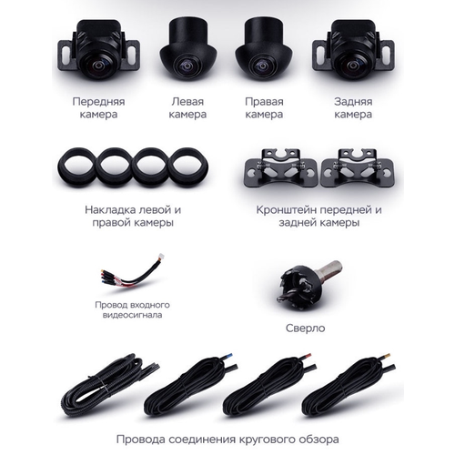 Комплект камер кругового обзора RedPower AVM 360 для серии 710 SLIM 8900₽