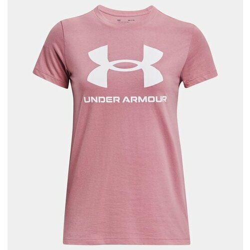 Футболка спортивная Under Armour, размер S, розовый футболка under armour ua sportstyle logo ss дети 1363282 001 ylg