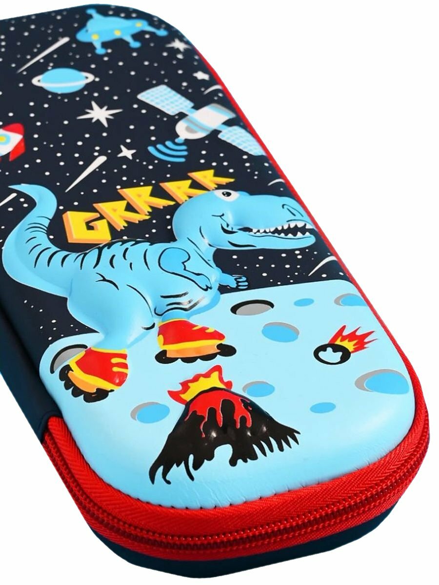 Пенал Multibrand 0429-blue dino - фото №5