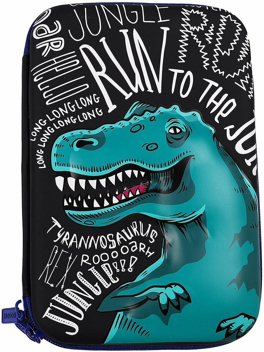 Пенал Multibrand G068-black dino - фото №4