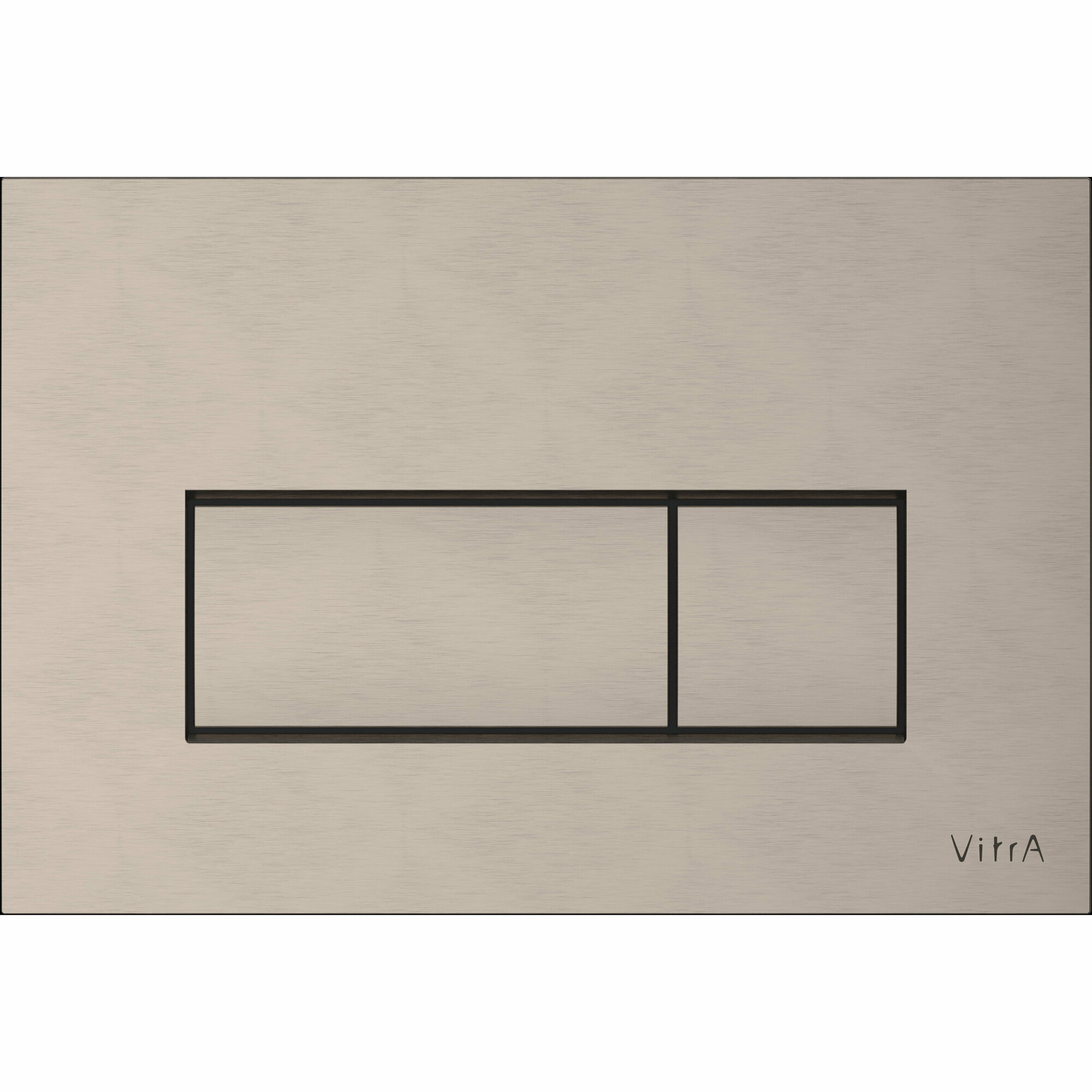 фото Клавиша смыва двойная VITRA Root Square пластик, цвет никель 740-2395