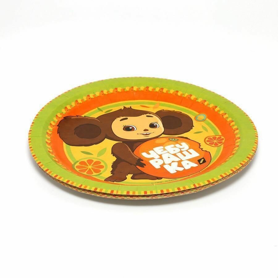 ND Play Набор одноразовых бумажных тарелок 18 см, 6 шт., разноцветный - фотография № 8