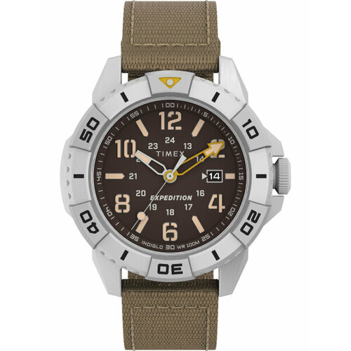 фото Наручные часы timex expedition, коричневый