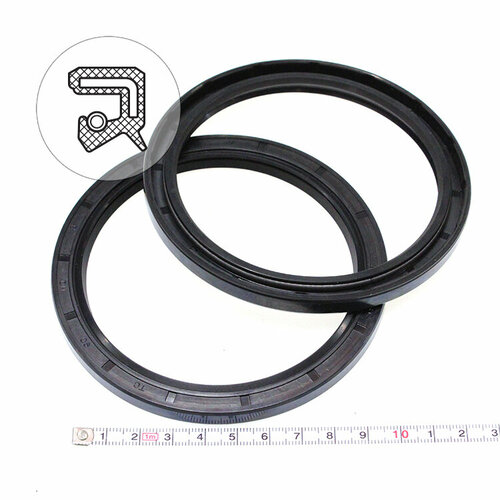 Манжета армированная (Сальник) 90х110х8 (тип 2 / TC) 70NBR