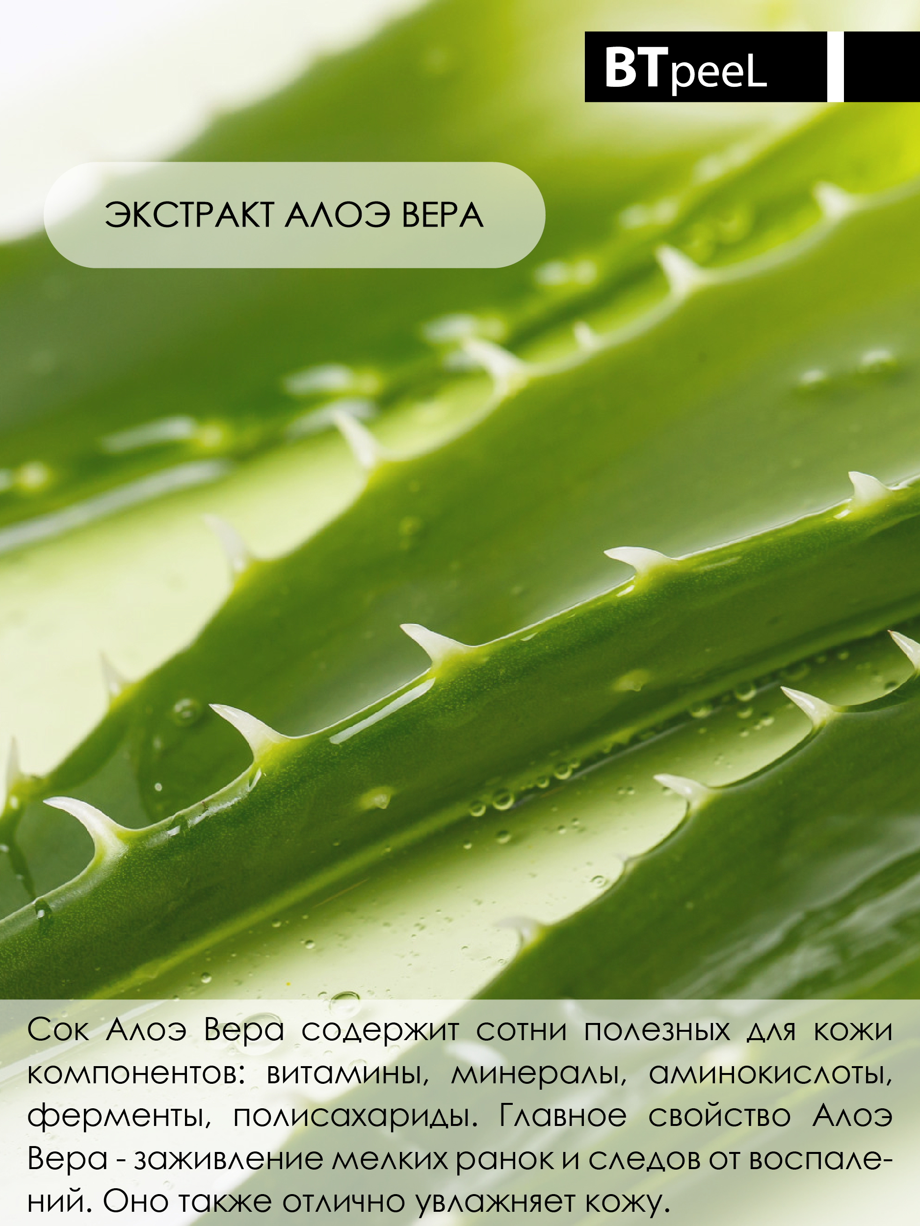 Гели Для Лица Гель увлажняющий для УЗ и аппаратных процедур с алоэ и скваланом BTpeeL, 200 мл