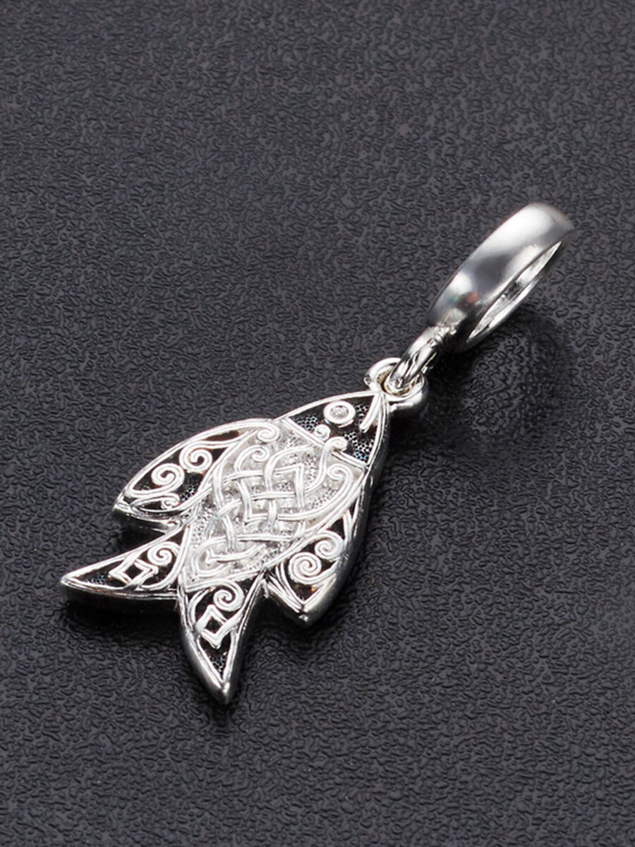 Подвеска на браслет Angelskaya925 Шарм из серебра пандора (pandora), серебро, 925 проба, чернение