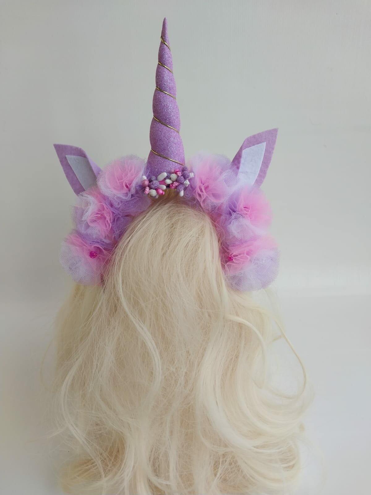 "Радужный "Единорог" - ободок для волос Фиолетовый