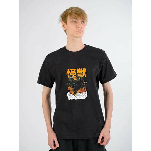 фото Футболка, размер l, черный yoha print