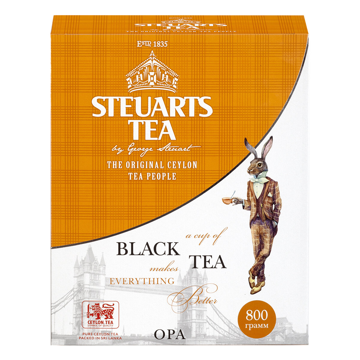 Чай чёрный листовой Steuarts Tea OPA 800 гр