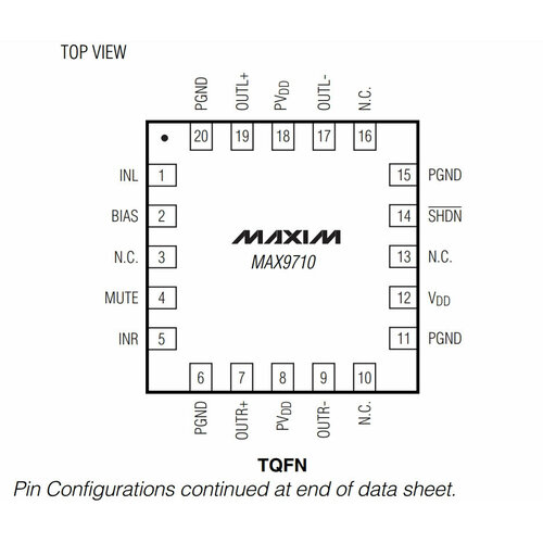 Микросхема MAX9710E