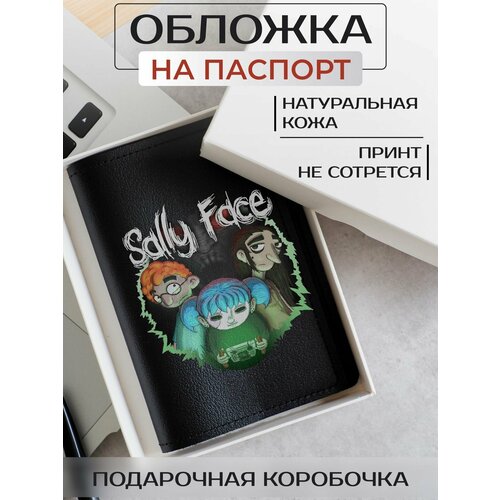 фото Обложка для паспорта russian handmade обложка на паспорт sally face op01938, черный