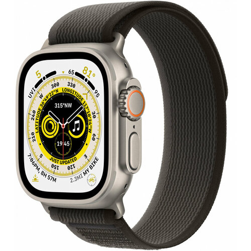 Apple Watch Ultra 2 49 titanium case with SM greengray trail loop 10466900₽
