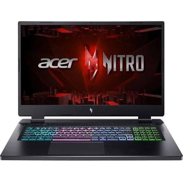 Ноутбук Acer Nitro 17 AN17-41-R0LG 17.3" (2560x1440) IPS 165Гц/AMD Ryzen 5 7640HS/16ГБ DDR5/1ТБ SSD/GeForce RTX 4050 6ГБ/Без ОС, черный (NH. QKLCD.005)