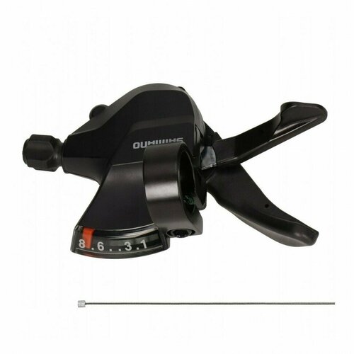 Шифтер Shimano Altus, M315, прав, 8ск, тр. 2050мм нерж.