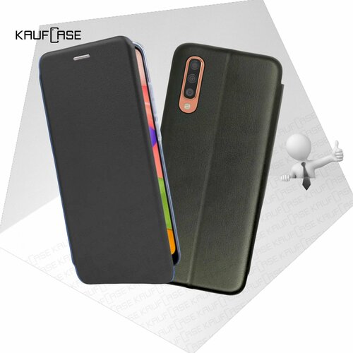 Чехол книжка KaufCase для телефона Samsung A50 (A505)/ A30s (A307) (6.4), черный. Трансфомер