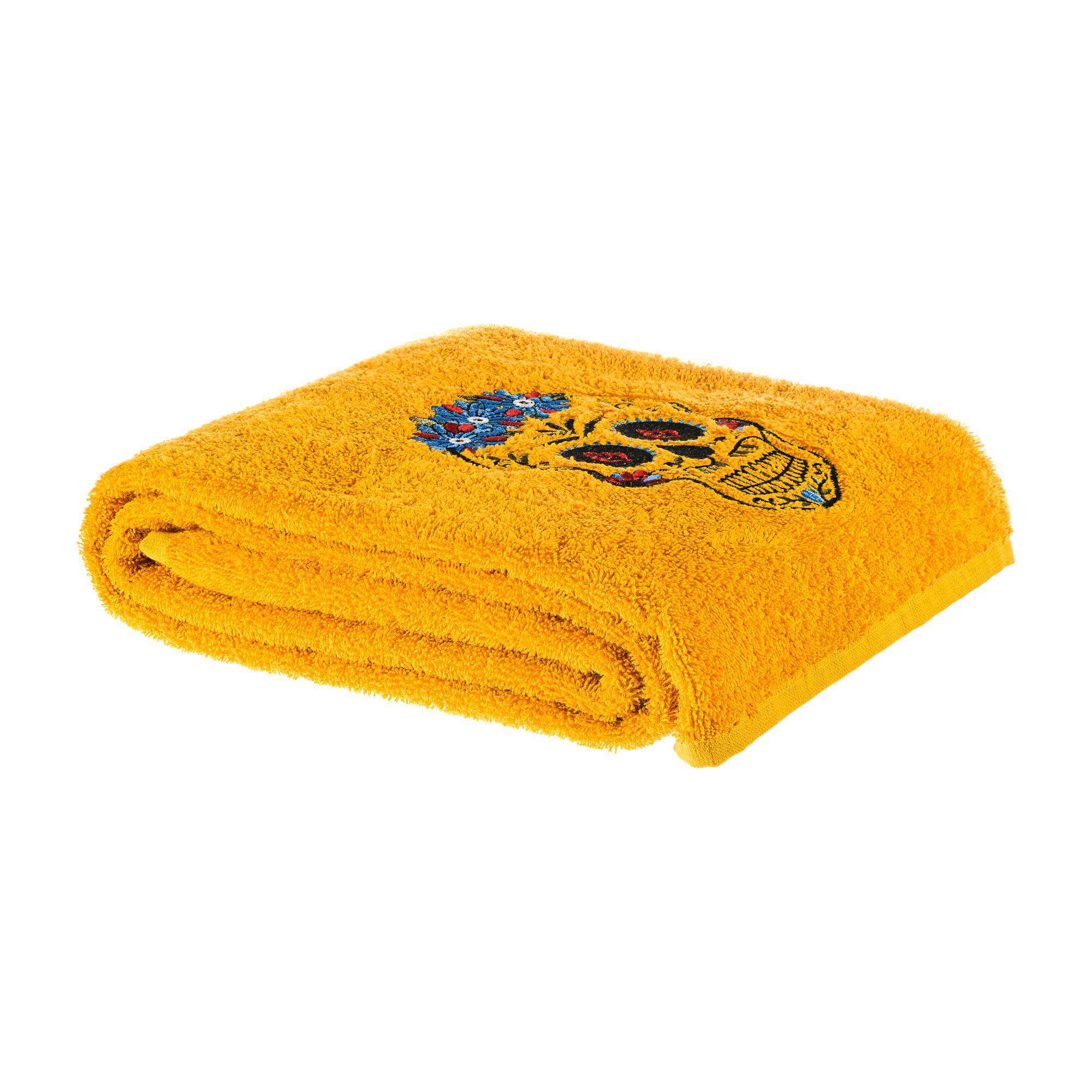 Полотенце Los Muertos для ванной 70х140 см., цвет желтый - фотография № 9