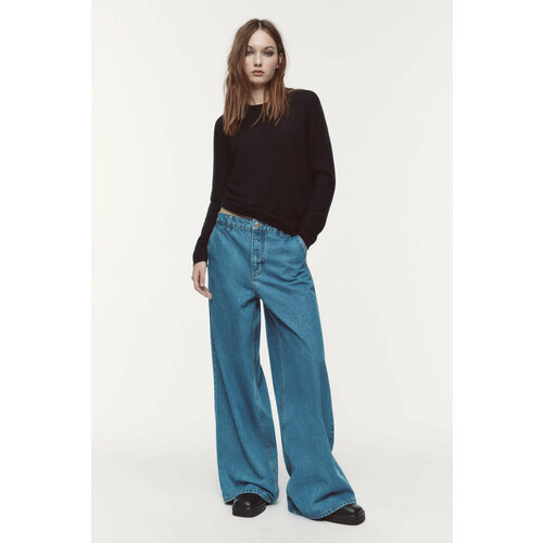 фото Джинсы широкие befree, размер xs/170, голубой