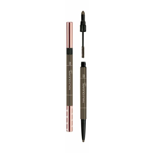 Карандаш для бровей и тушь 3-в-1 2 browns Naj Oleari Perfect Brow 3175₽