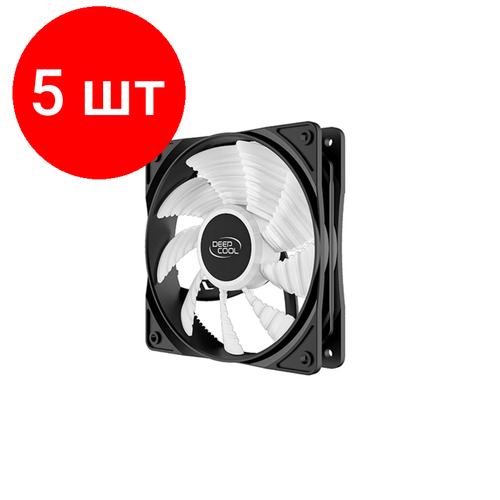 Комплект 5 штук, Вентилятор DEEPCOOL RF120R 3+4pin 120x120x25мм Retail