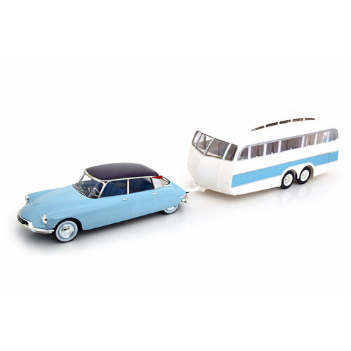 Citroen DS19 1959 / ситроен + прицеп-трейлер голубой с белым